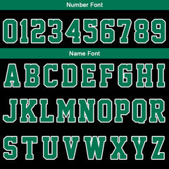 Custom Black Green Basketball Jersey Uniform Suit Printed Your Logo Name Number