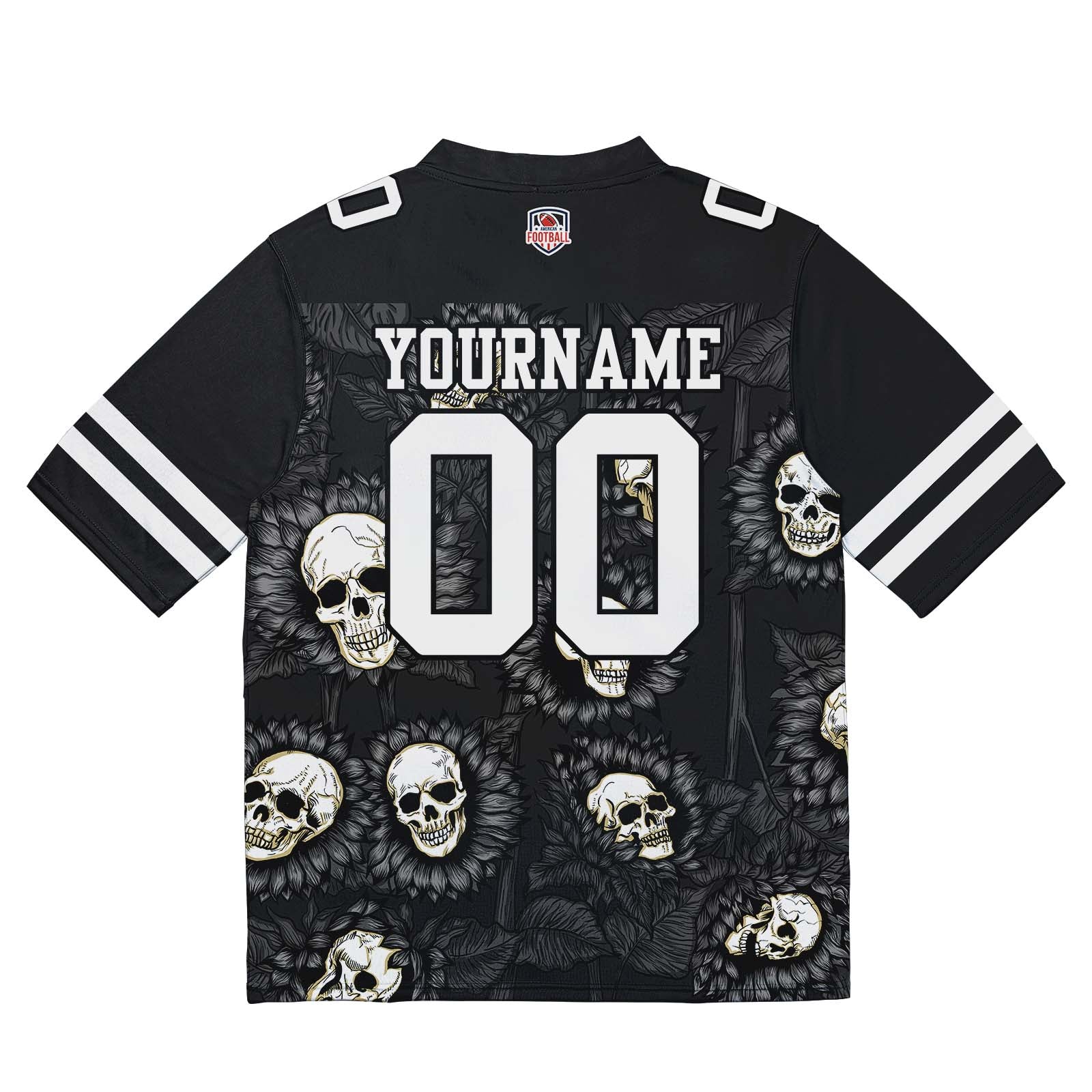 Custom Football Jersey Shirt Personalized Stitched Printed Team Name Number Sunflower-Drak Grey