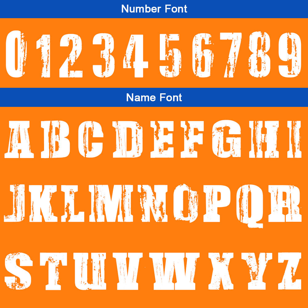 Custom Orange Blue Basketball Jersey Uniform Suit Printed Your Logo Name Number