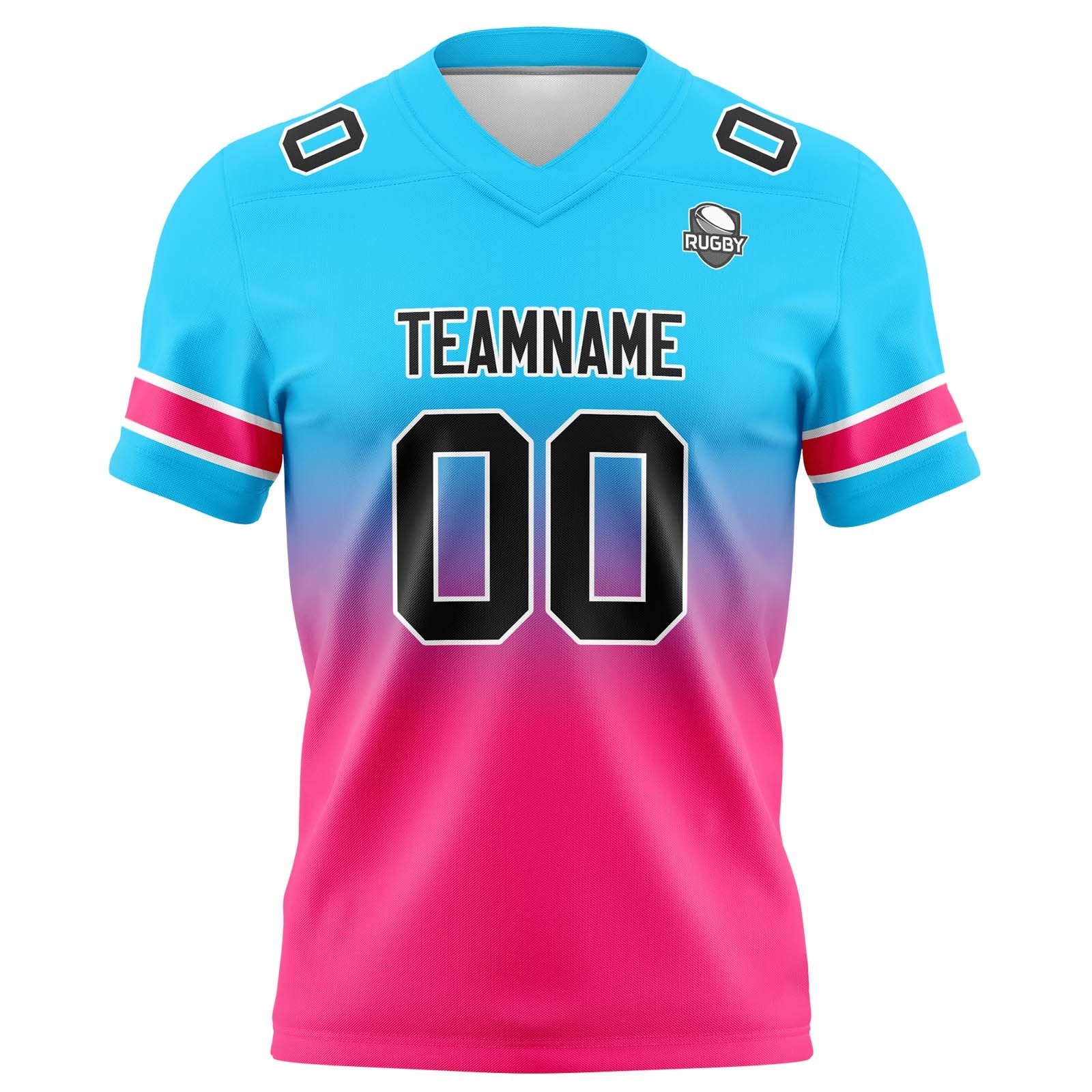 Custom Gradient Football Jerseys Personalized Name Number Logo for Adults Kids & Teams