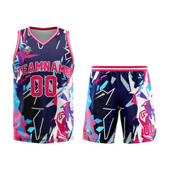Custom Broken Red Basketball Jersey Uniform Suit Printed Your Logo Name Number