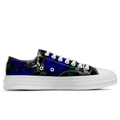 Highlight Your Fashion With Men's and Women's Low-Top Canvas Shoes Skeleton
