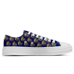 Highlight Your Fashion With Men's and Women's Low-Top Canvas Shoes Lion