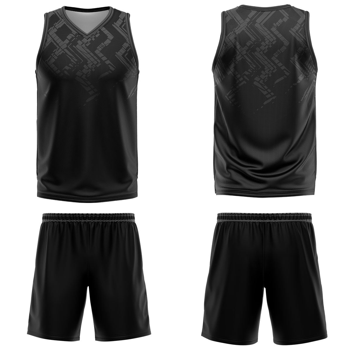 Custom Black Grey Basketball Jersey Uniform Suit Printed Your Logo Name Number