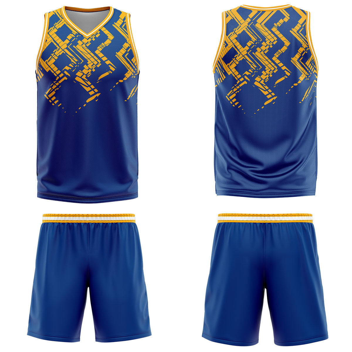 Custom Blue Orange Basketball Jersey Uniform Suit Printed Your Logo Name Number