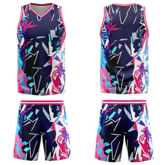 Custom Broken Red Basketball Jersey Uniform Suit Printed Your Logo Name Number