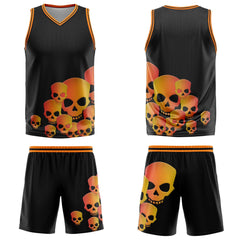 Custom Fluid Orange Basketball Jersey Uniform Suit Printed Your Logo Name Number