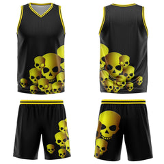 Custom Fluid Yellow Basketball Jersey Uniform Suit Printed Your Logo Name Number