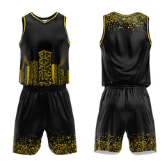 Custom Black Night View Basketball Jersey Uniform Suit Printed Your Logo Name Number