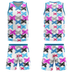Custom Light Blue Basketball Jersey Uniform Suit Printed Your Logo Name Number