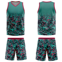 Custom Green Red Basketball Jersey Uniform Suit Printed Your Logo Name Number