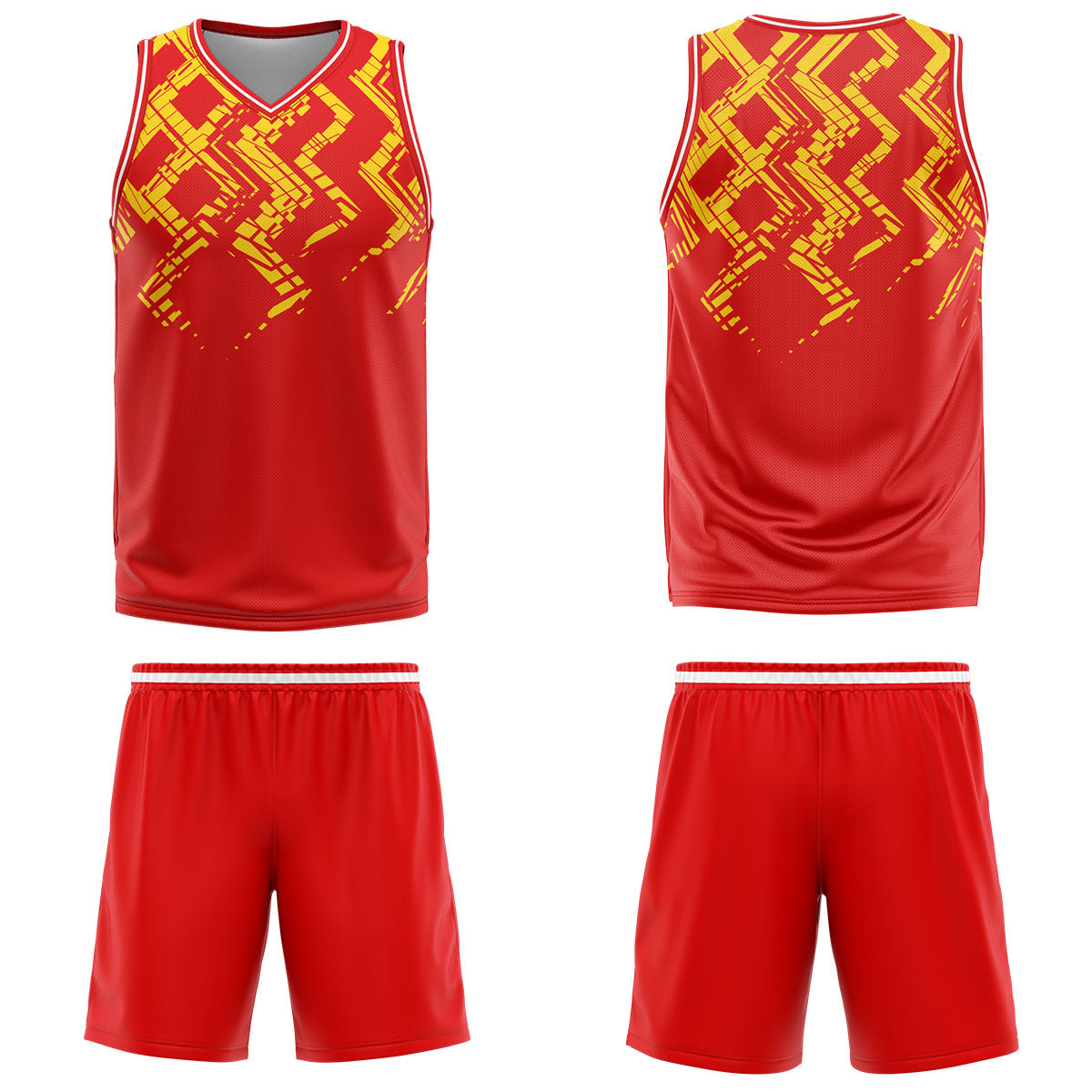Custom Red Orange Basketball Jersey Uniform Suit Printed Your Logo Name Number