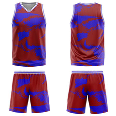 Custom Red Royal Basketball Jersey Uniform Suit Printed Your Logo Name Number