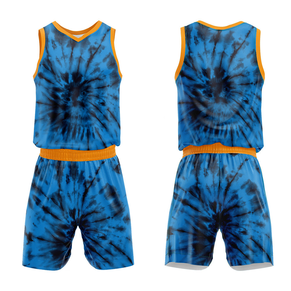 Custom Blue Basketball Jersey Uniform Suit Printed Your Logo Name Number
