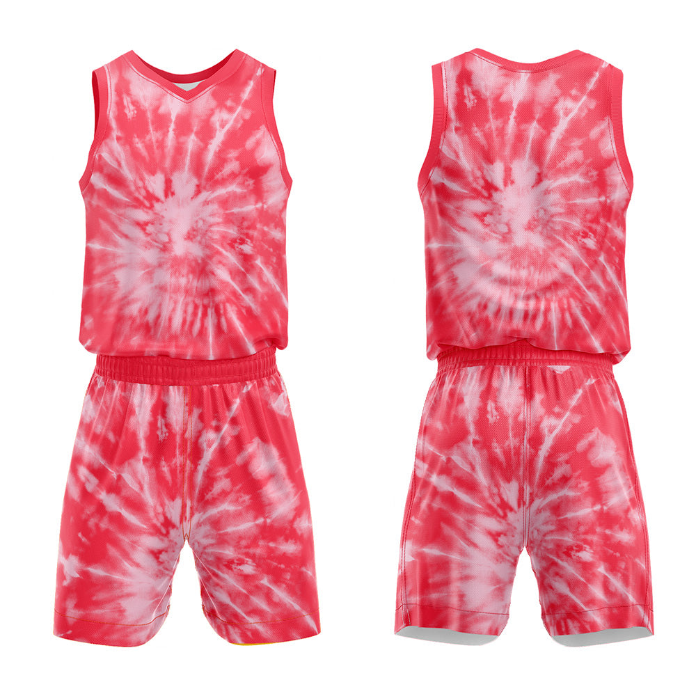 Custom Red Basketball Jersey Uniform Suit Printed Your Logo Name Number