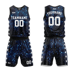Custom Starry Sky Basketball Jersey Uniform Suit Printed Your Logo Name Number