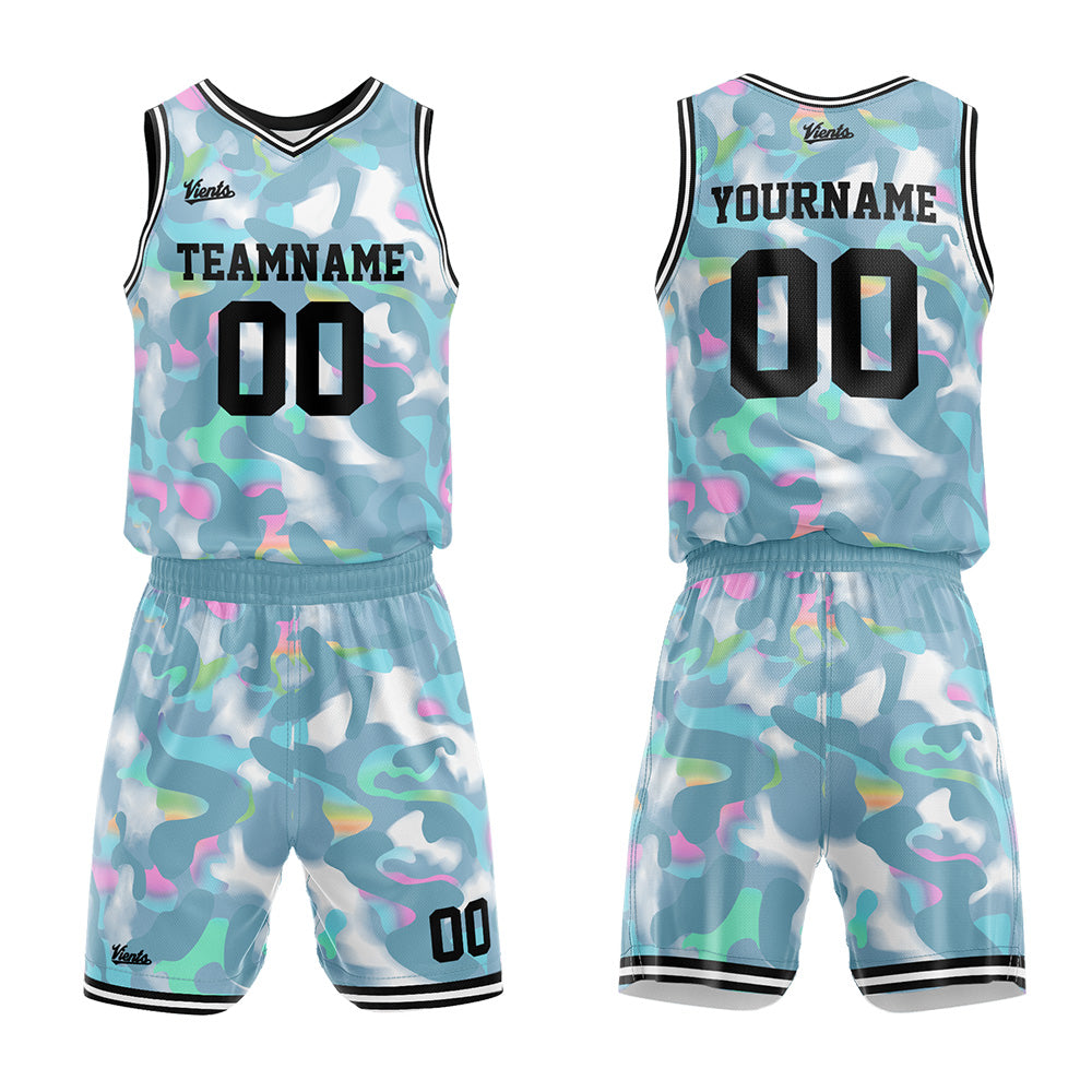 Custom Gorgeous Greyish Green Basketball Jersey Uniform Suit Printed Your Logo Name Number