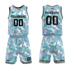 Custom Gorgeous Greyish Green Basketball Jersey Uniform Suit Printed Your Logo Name Number