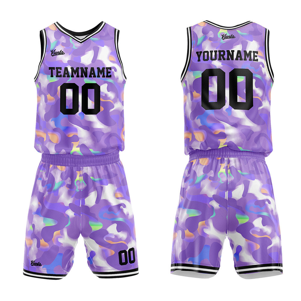 Custom Lavender Basketball Jersey Uniform Suit Printed Your Logo Name Number
