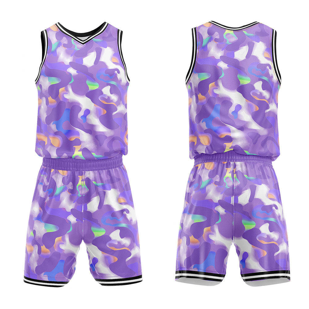 Custom Lavender Basketball Jersey Uniform Suit Printed Your Logo Name Number