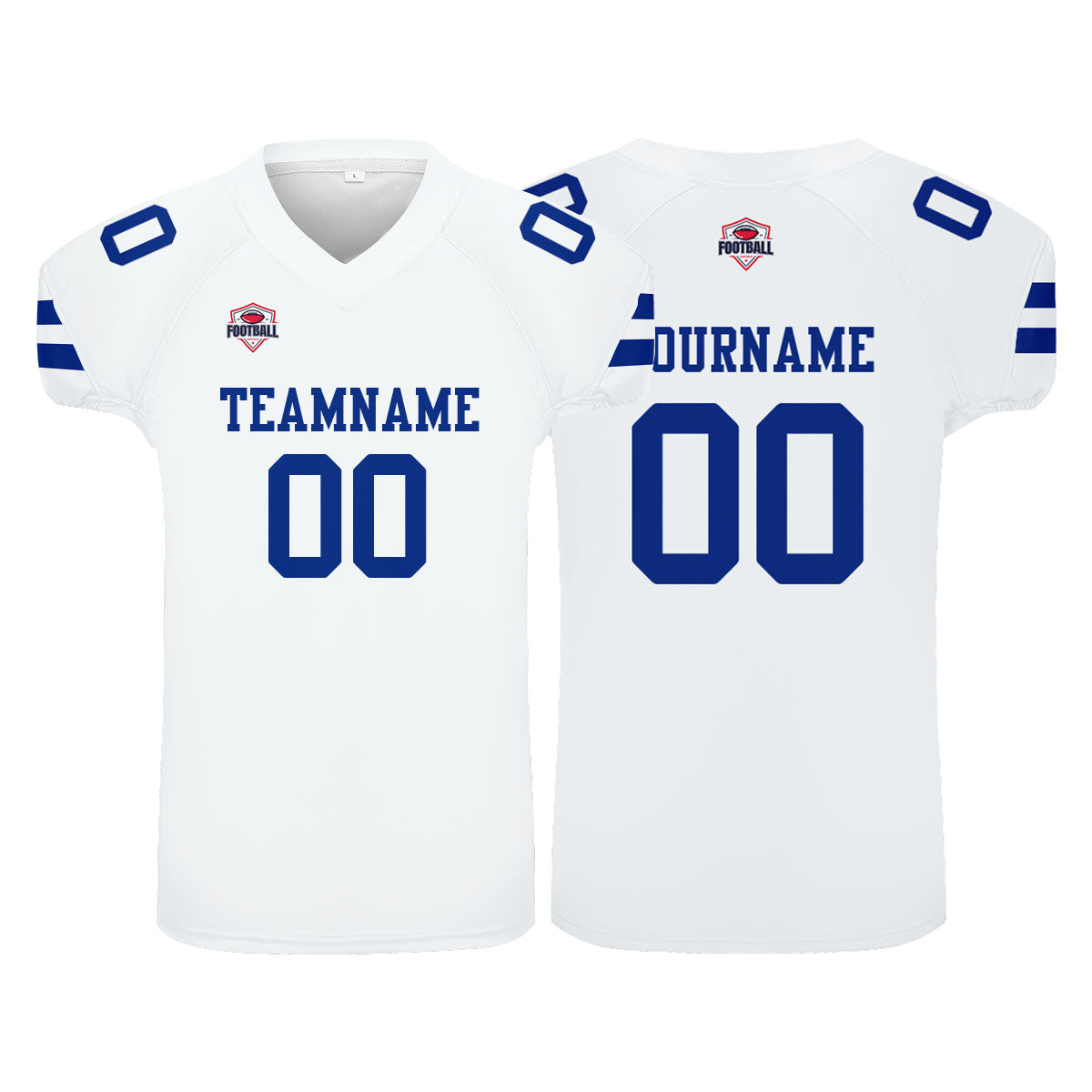 Custom Football Jersey Shirt Personalized Printed Team Name Number