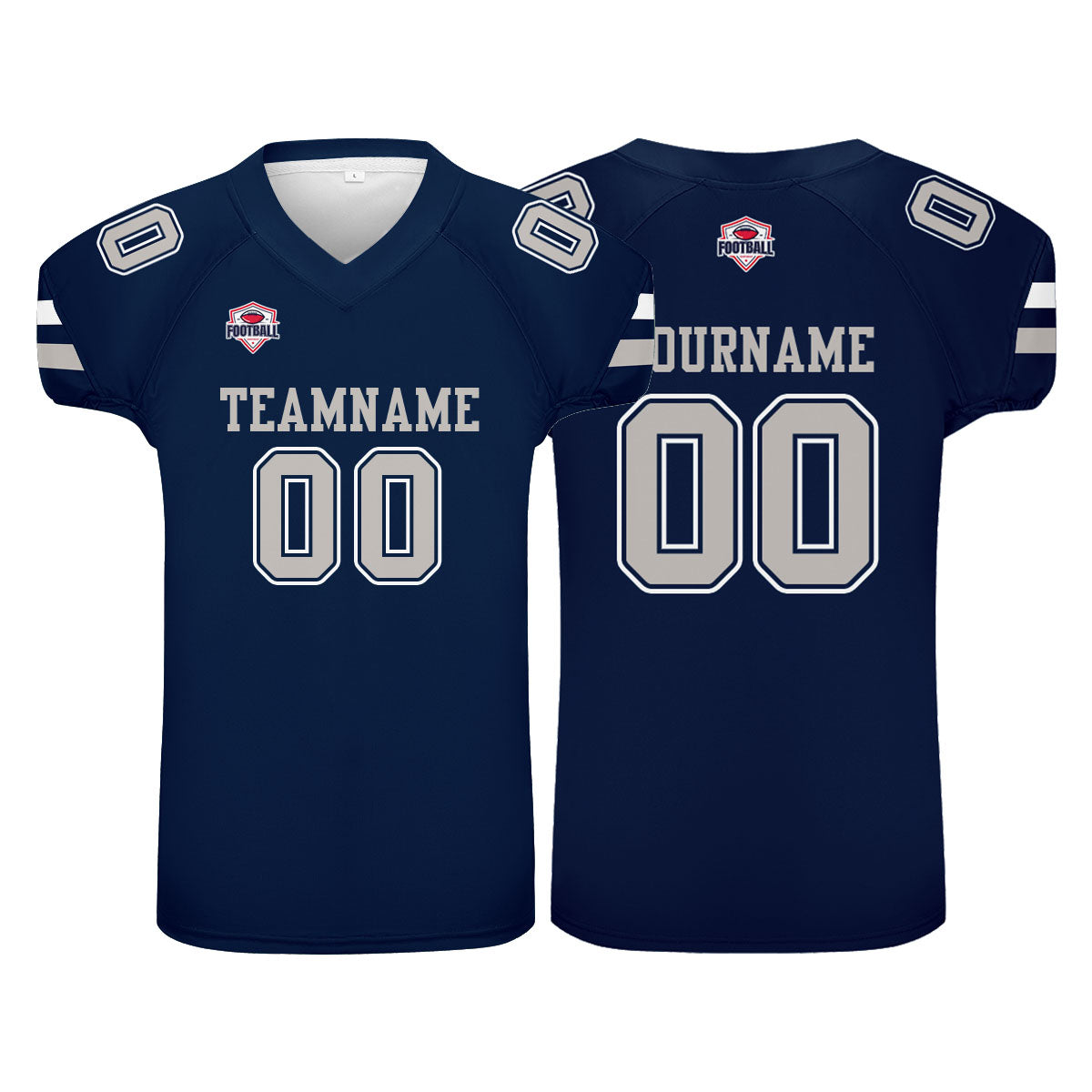 Custom Football Jersey Shirt Personalized Printed Team Name Number