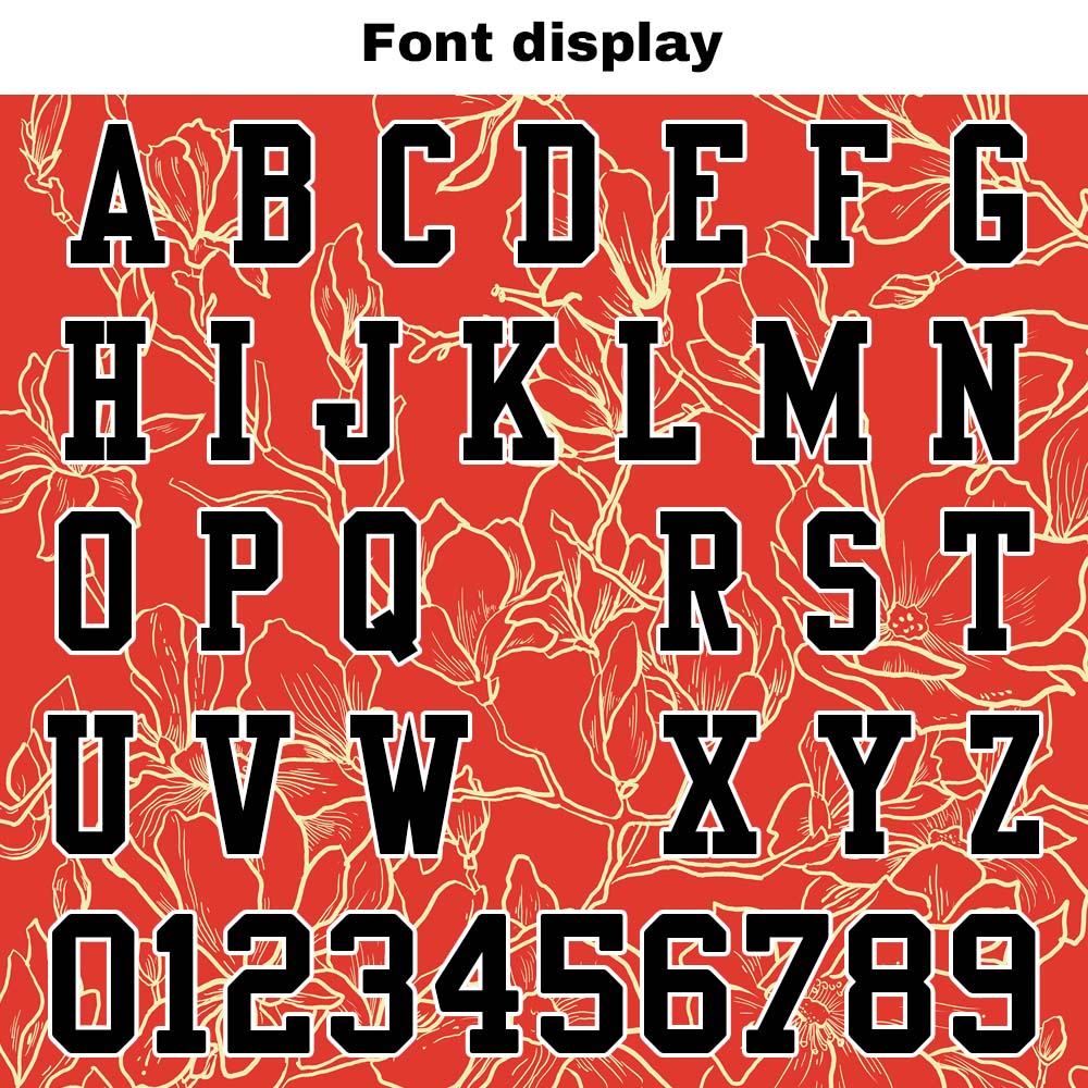 Custom Football Jersey Shirt Personalized Stitched Printed Team Name Number Tangerine