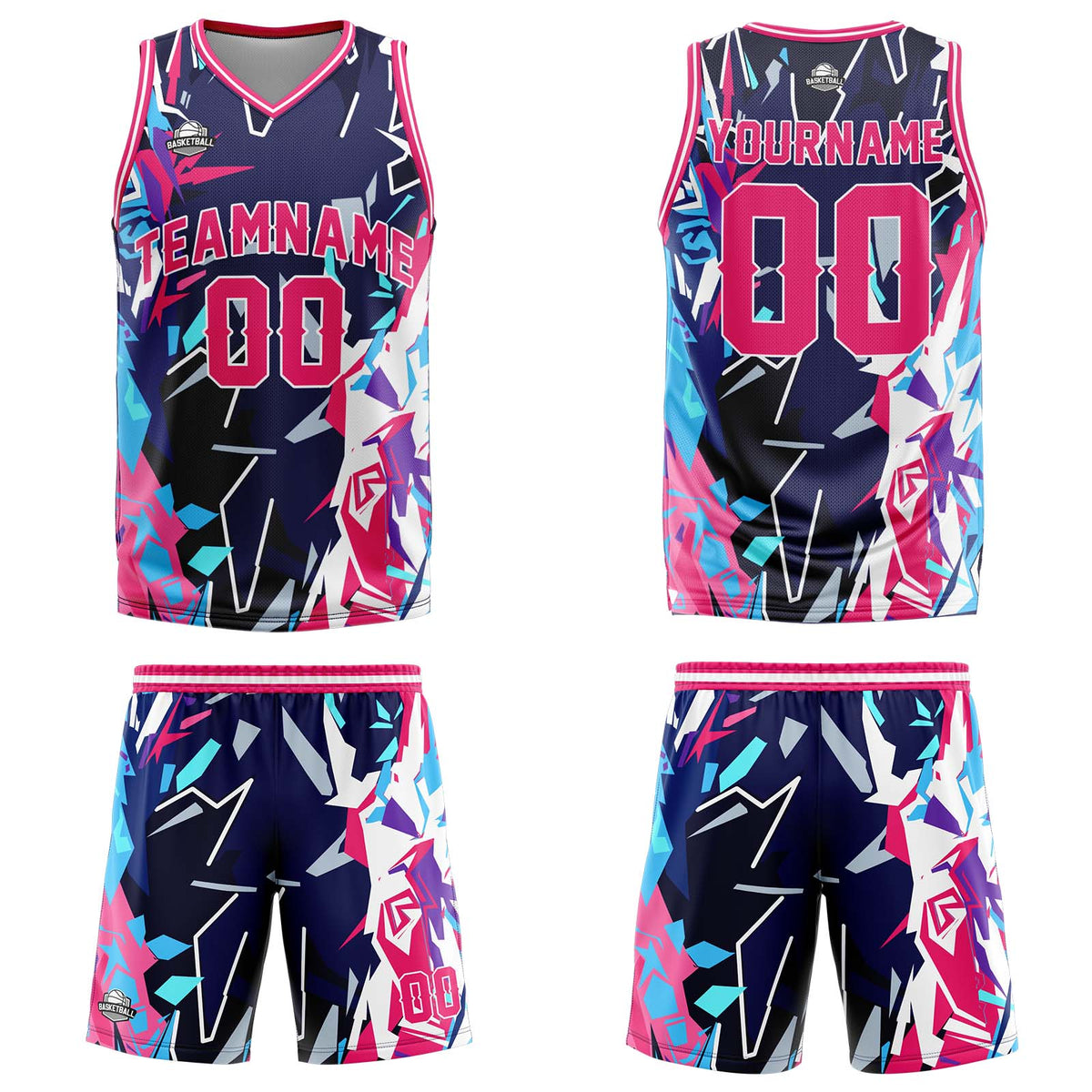 Custom Broken Red Basketball Jersey Uniform Suit Printed Your Logo Name Number
