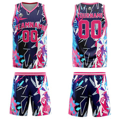 Custom Broken Red Basketball Jersey Uniform Suit Printed Your Logo Name Number