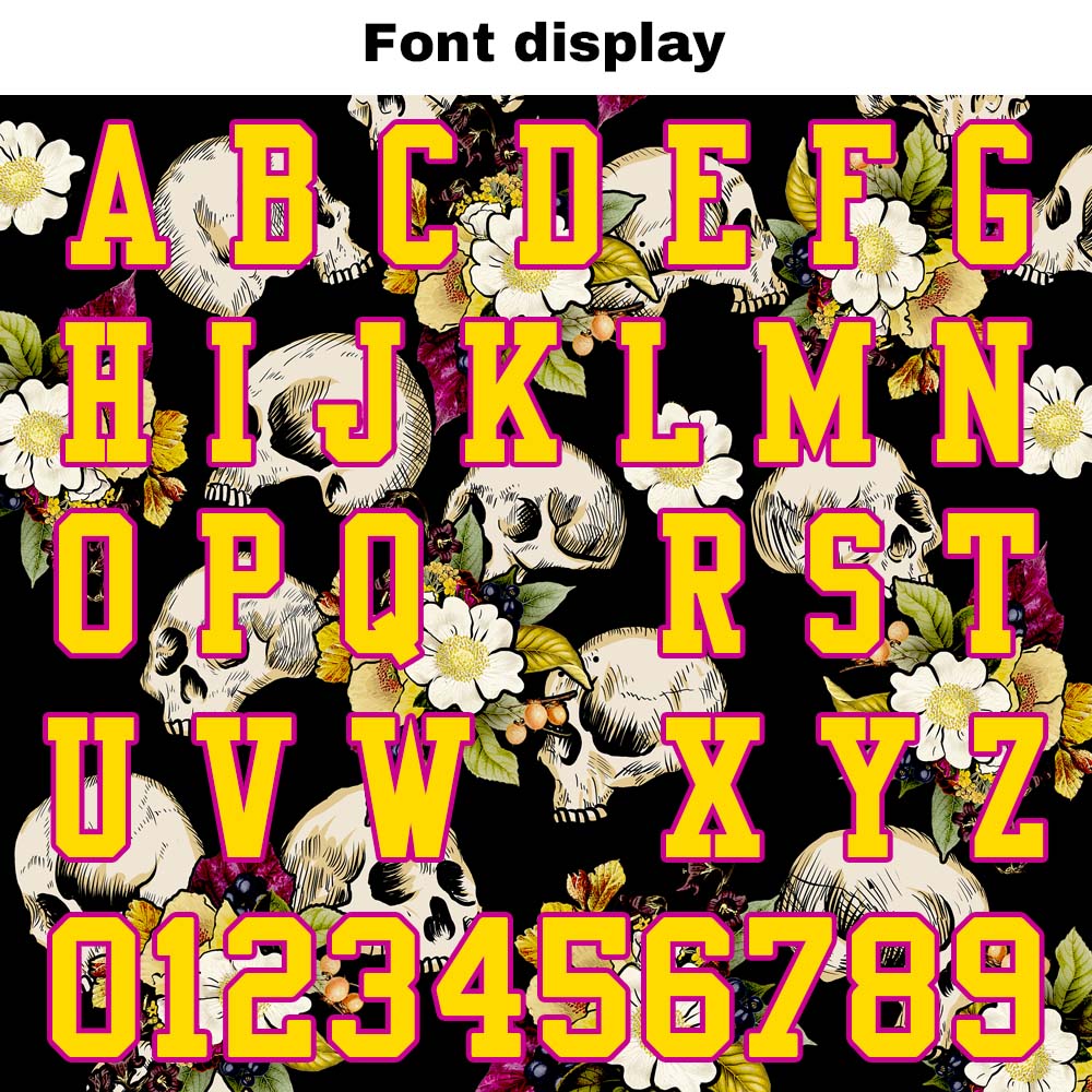 Custom Football Jersey Shirt Personalized Stitched Printed Team Name Number Skull-Roseo