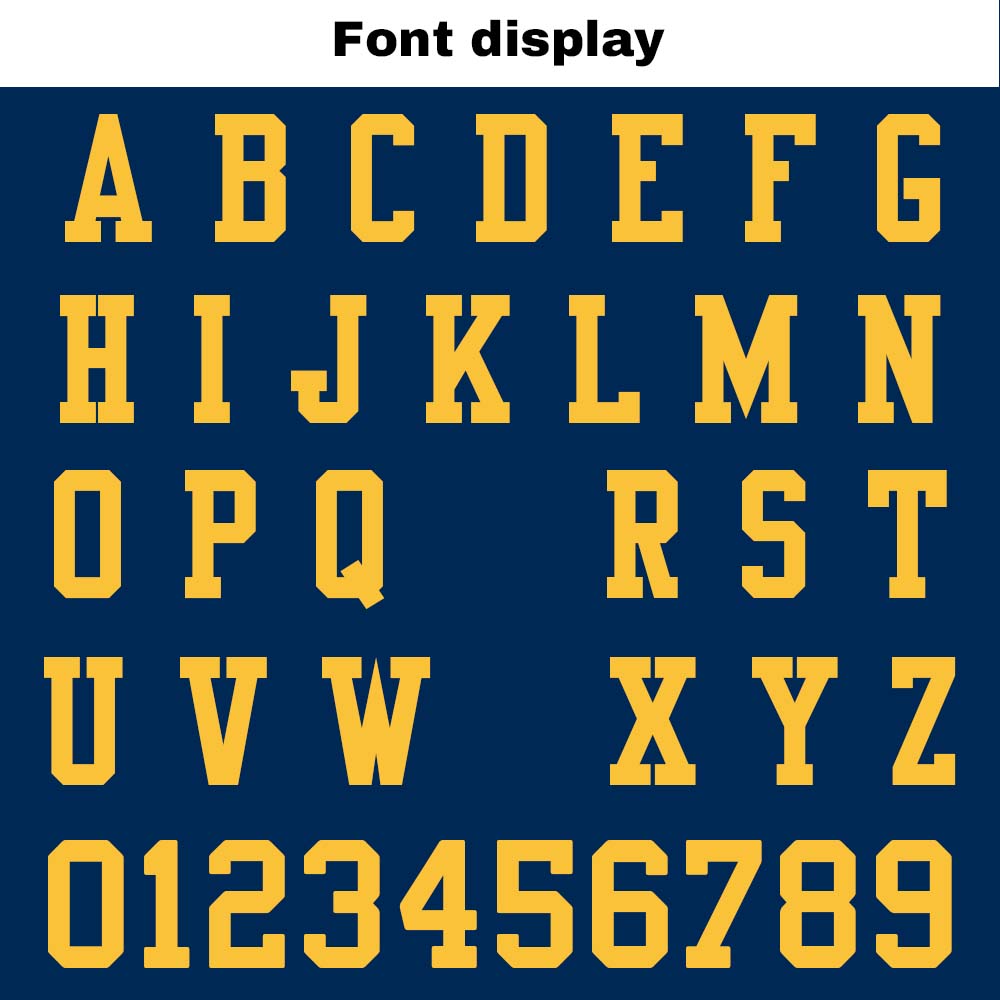 Custom Football Jersey Shirt Personalized Stitched Printed Team Name Number Navy & White