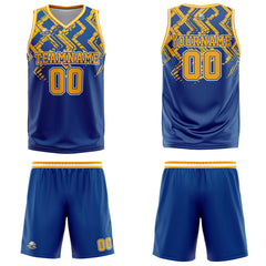 Custom Blue Orange Basketball Jersey Uniform Suit Printed Your Logo Name Number