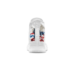 Highlight Your Fashion With Men's and Women's Mid-Top Canvas Shoes