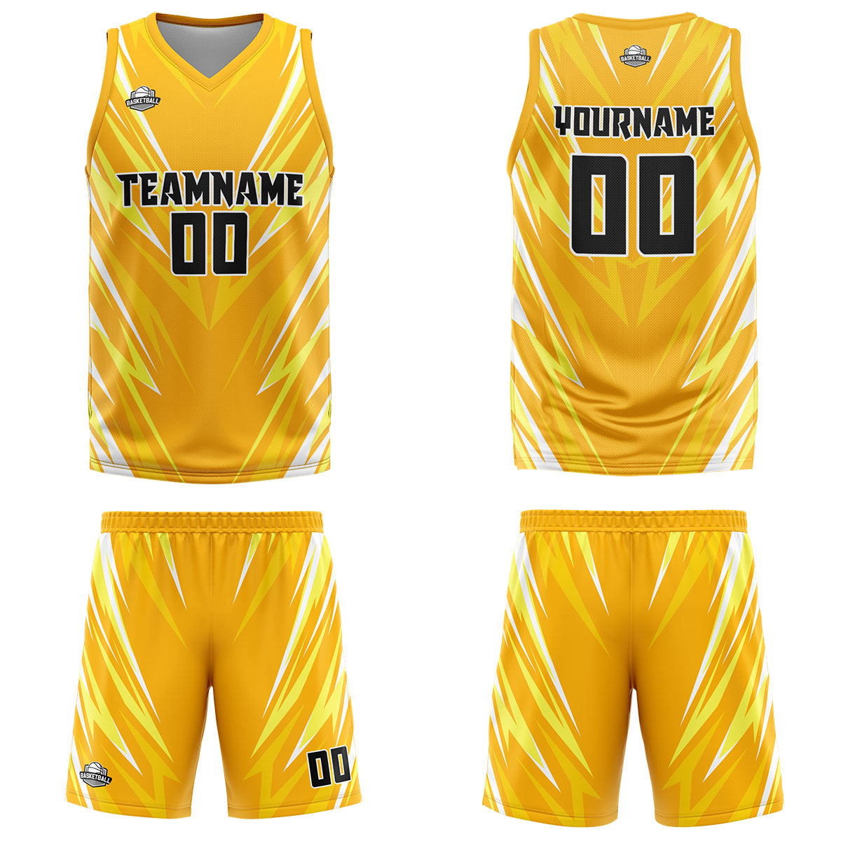 Custom Triangle Orange Basketball Jersey Uniform Suit Printed Your Logo Name Number