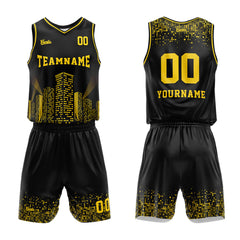 Custom Black Night View Basketball Jersey Uniform Suit Printed Your Logo Name Number