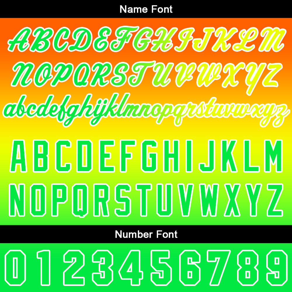 Custom Gradient Sweatshirt Hoodie For Man Woman Girl Boy Print Your Logo Name Number Orange Yellow Green