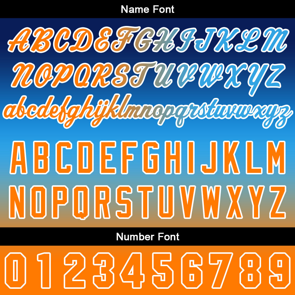 Custom Gradient Sweatshirt Hoodie For Man Woman Girl Boy Print Your Logo Name Number Blue Orange