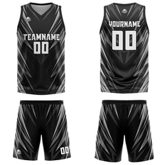 Custom Triangle Black Basketball Jersey Uniform Suit Printed Your Logo Name Number