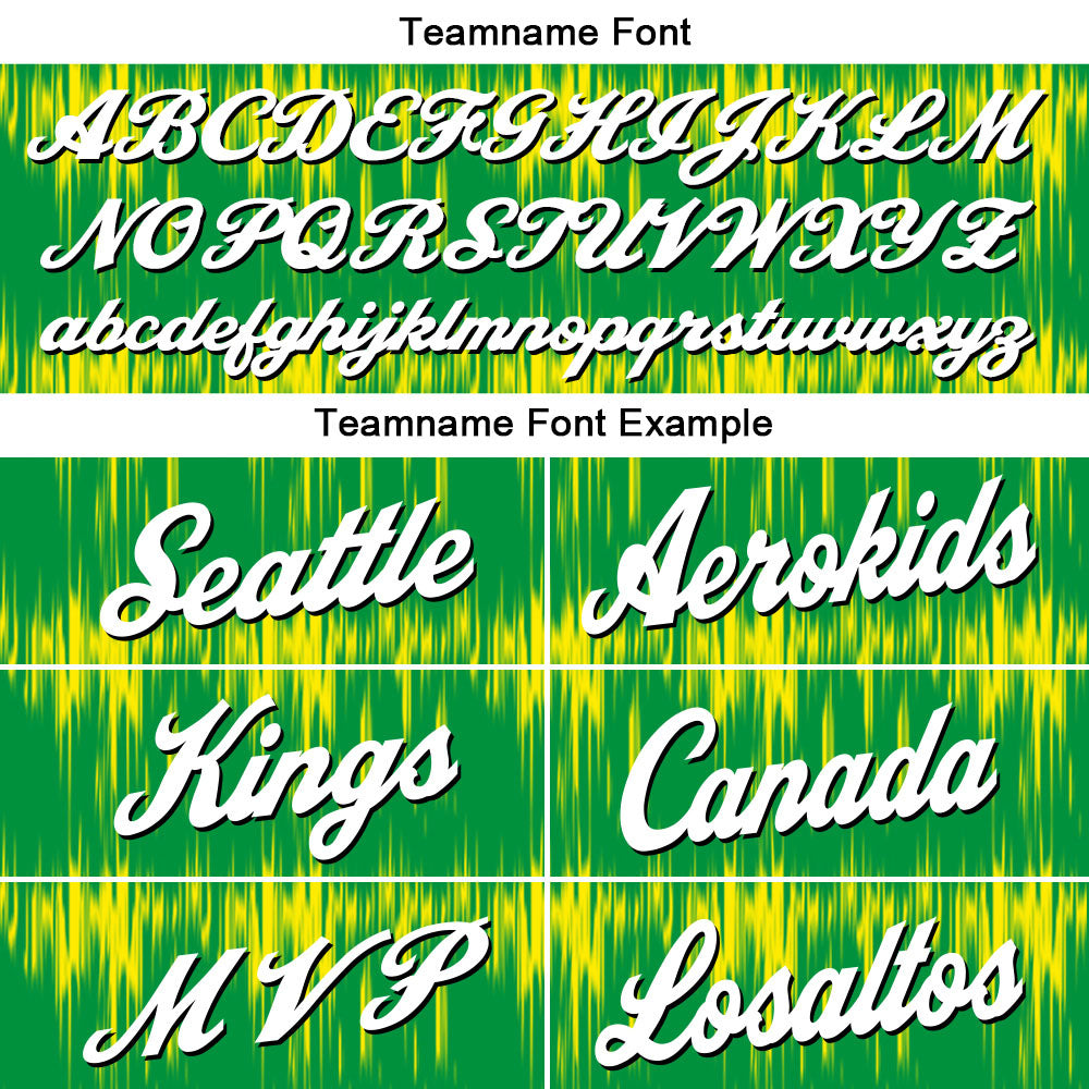 Custom Acoustic Wave Green Basketball Jersey Uniform Suit Printed Your Logo Name Number