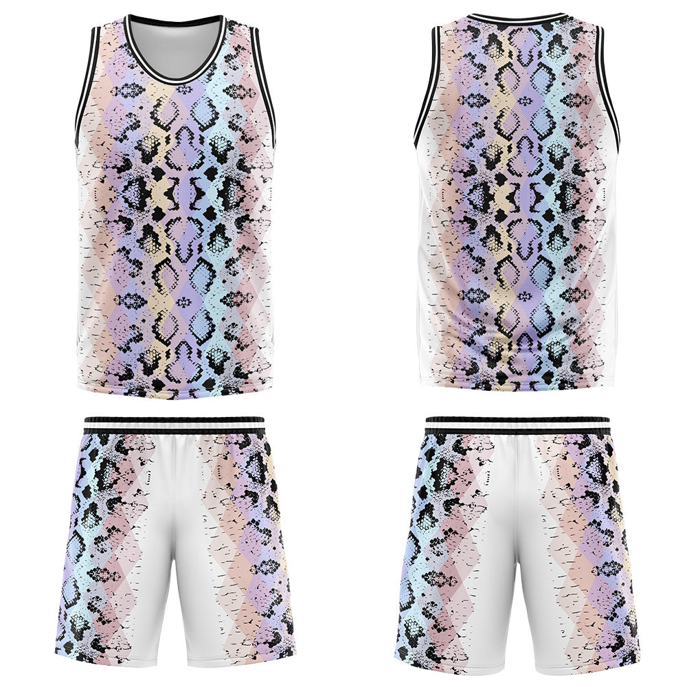 Custom Serpentine Basketball Jersey Uniform Suit Printed Your Logo Name Number