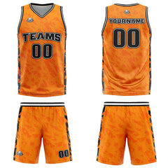 Custom Broken Orange Basketball Jersey Uniform Suit Printed Your Logo Name Number