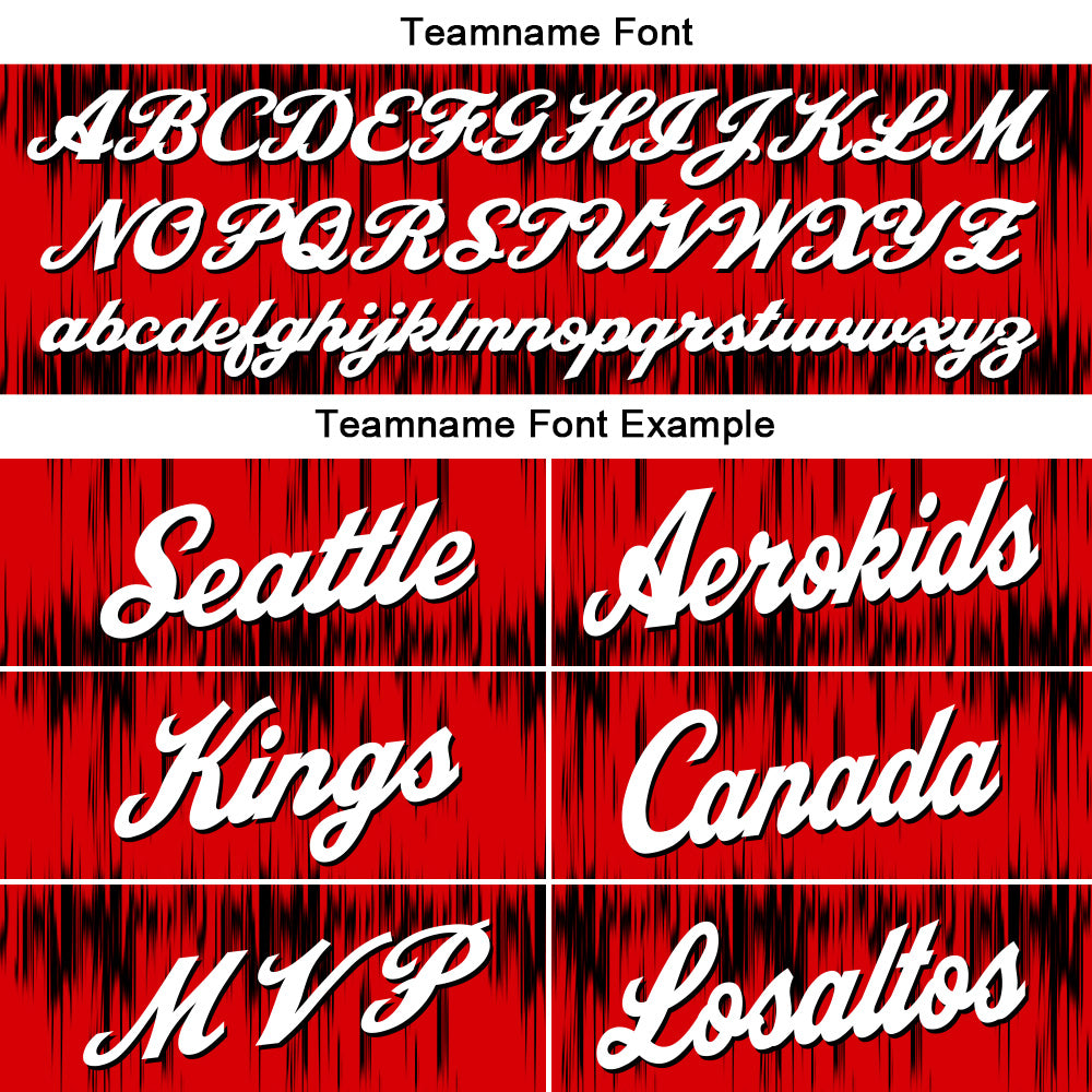 Custom Acoustic Wave Red Basketball Jersey Uniform Suit Printed Your Logo Name Number