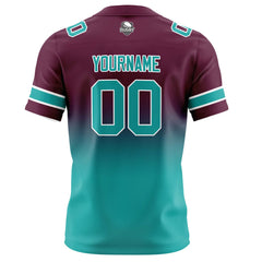 Custom Gradient Football Jerseys Personalized Name Number Logo for Adults Kids & Teams