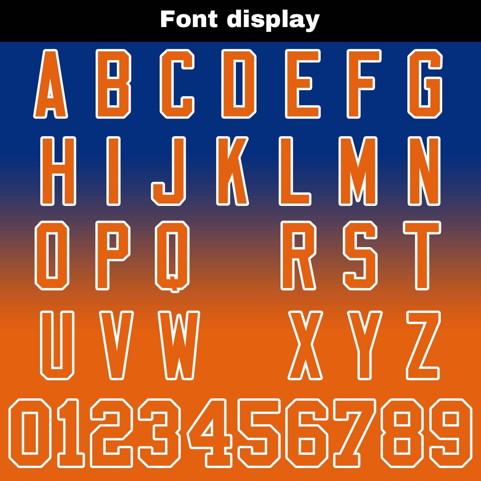 Custom Gradient Hoodie For Man Woman Girl Boy Print Your Logo Name Number Royal&Orange