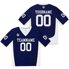 Custom Football Jersey Shirt Personalized Stitched Printed Team Name Number Royal