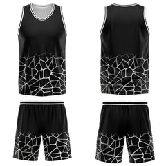 Custom Black White Basketball Jersey Uniform Suit Printed Your Logo Name Number