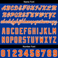 Custom Gradient Sweatshirt Hoodie For Man Woman Girl Boy Print Your Logo Name Number Royal Orange