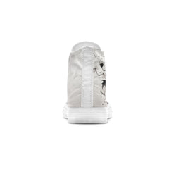 Dragonfly Dreams: Central-High Canvas Shoes featuring Japanese Ink Styling – Unisex Fashion Inspired by the Artistry of the East