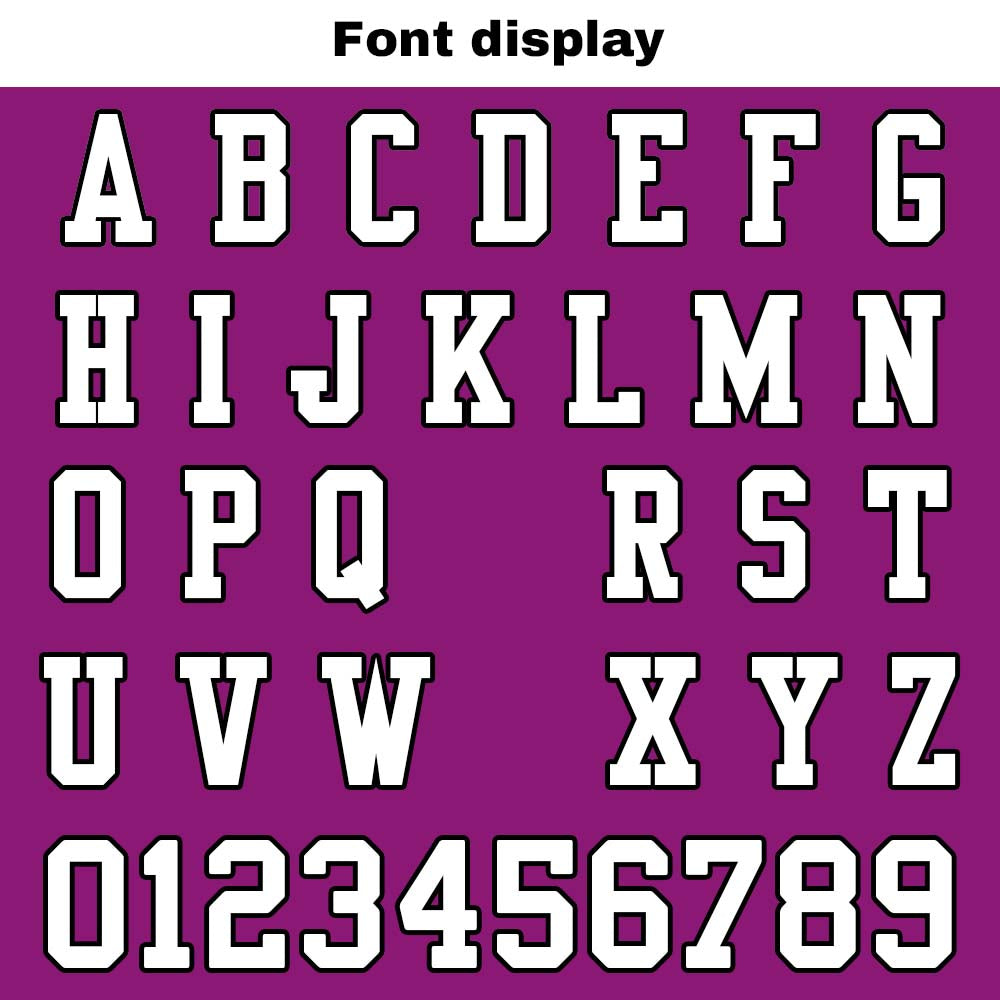 Custom Football Jersey Shirt Personalized Stitched Printed Team Name Number Rose Purple