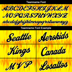 Custom Acoustic Wave Yellow Basketball Jersey Uniform Suit Printed Your Logo Name Number